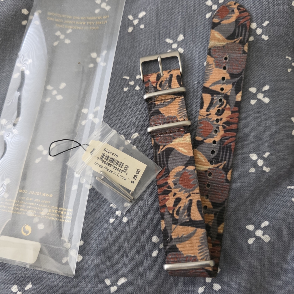 Fossil Tropical Print Smart Watch Band